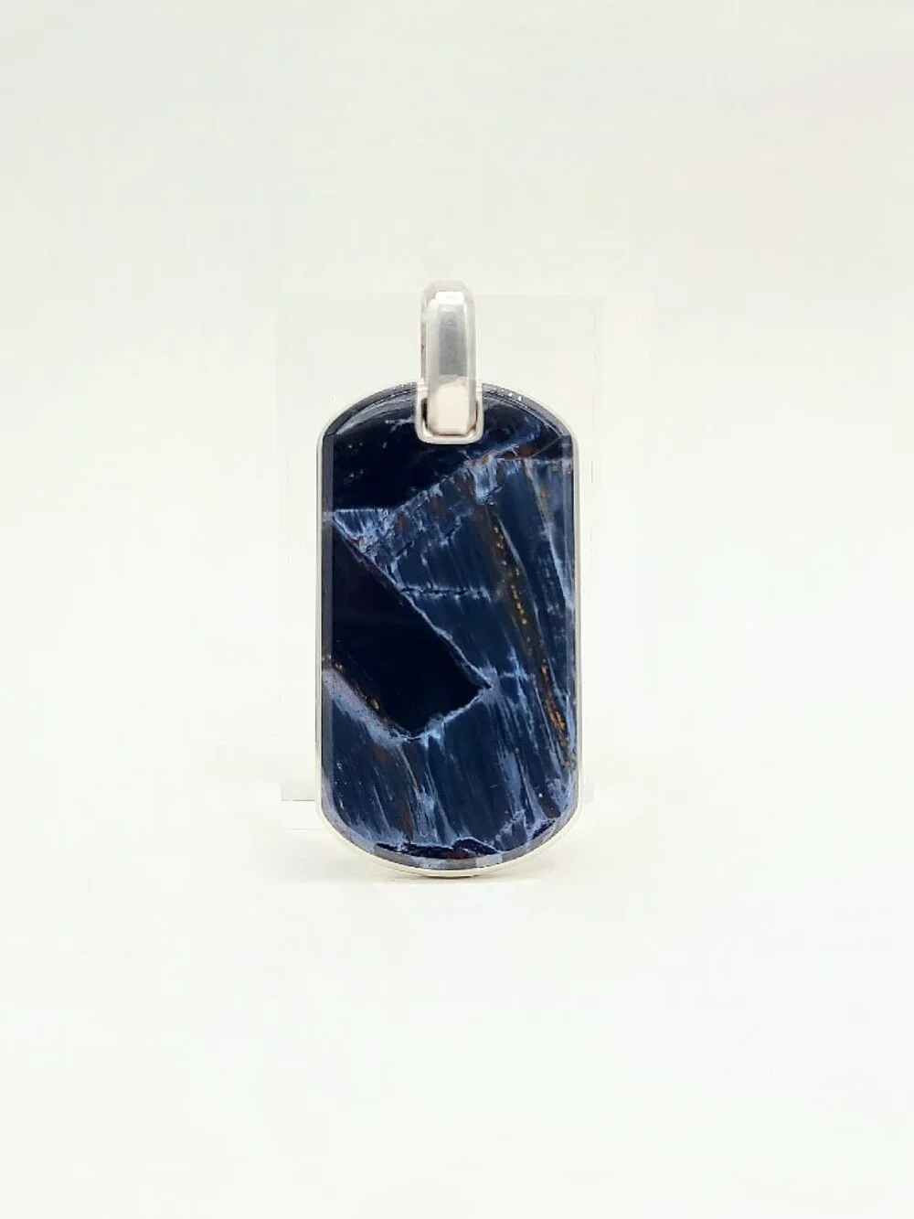 David Yurman Large Pietersite Dog Tag Pendant - 42mm
